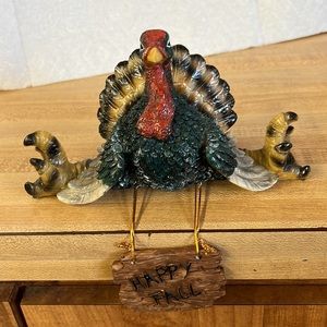 Turkey Shelf Sitter Thanksgiving Art